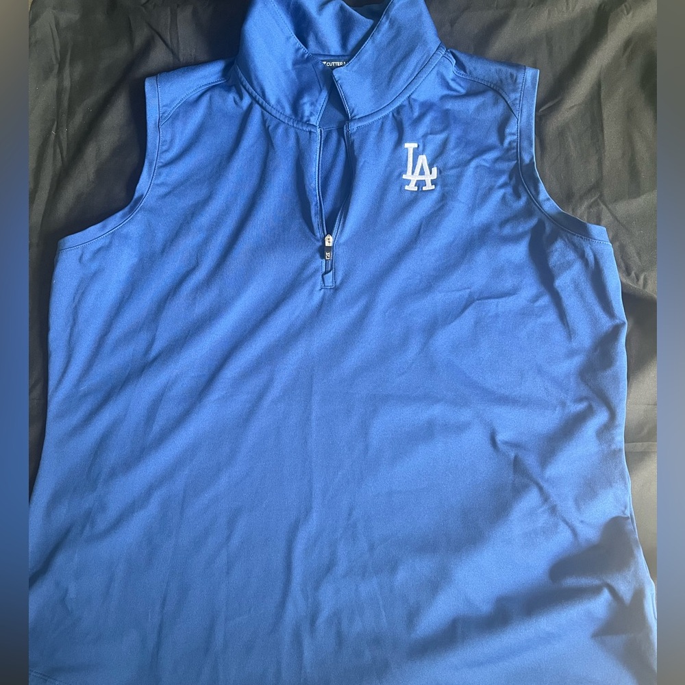 Cutter & Buck Blue Sleeveless Muscle Tee with LA Logo